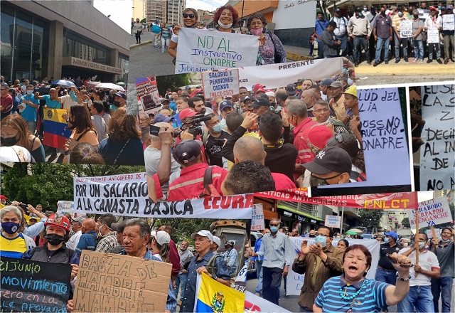 Día del Empleado o Trabajador Público en Venezuela, marcado por la lucha en defensa de los derechos laborales y contra el "Instructivo ONAPRE" (supuestamente "inexistente" según el TSJ)