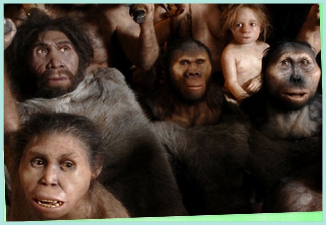 Imagen alusiva a la evolución que originó a la especie humana a partir de otros primates