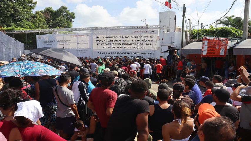 Migrantes en el sur de México
