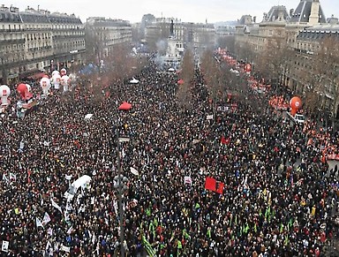 Protestas en Francia contra reforma de las pensiones