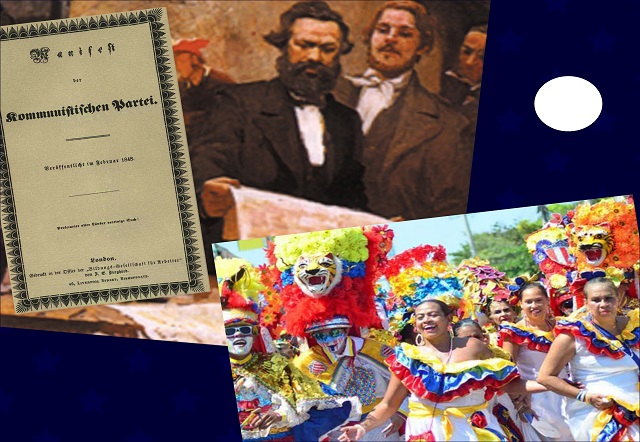 En 1848, se publica el Manifiesto Comunista presentado por Marx y Engels - Es Martes de Carnaval y Venezuela se destaca por los carnavales de varias de sus regiones, entre los que sobresalen los de Carúpano.