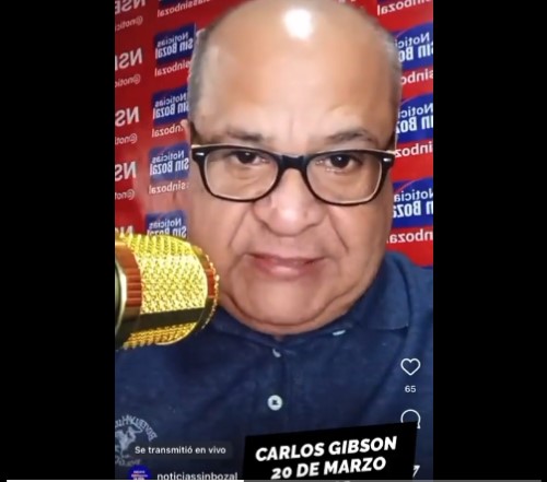 Carlos Gibson, locutor misógino y homófobo