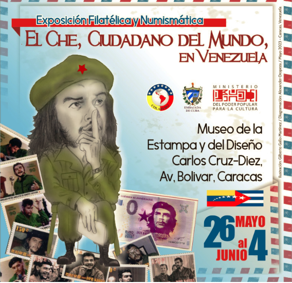 Exposición de filatelia y numimástica en honor al Che Guevara