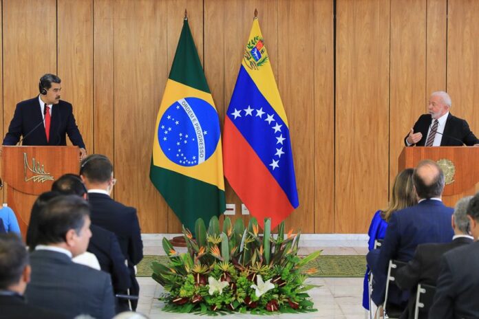 Lula y Maduro en Planalto, Brasil
