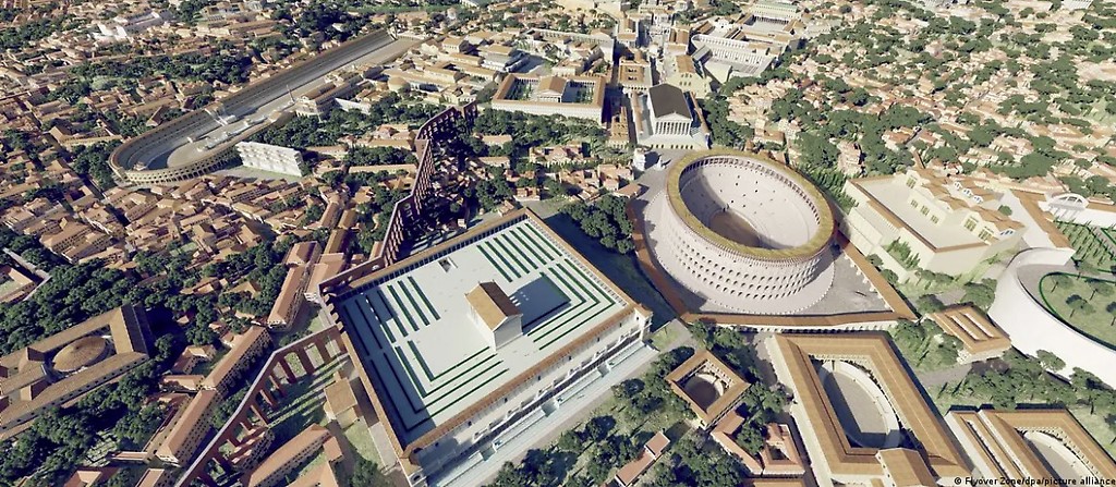 La nueva reconstrucción interactiva en 3D de la antigua Roma