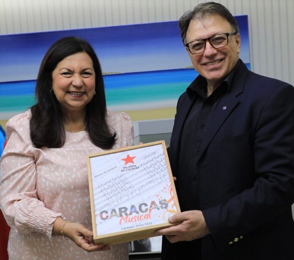 Reunión entre la alcaldesa de Caracas, Carmen Meléndez, y representantes de la Unesco en América Latina. Junio 2023.